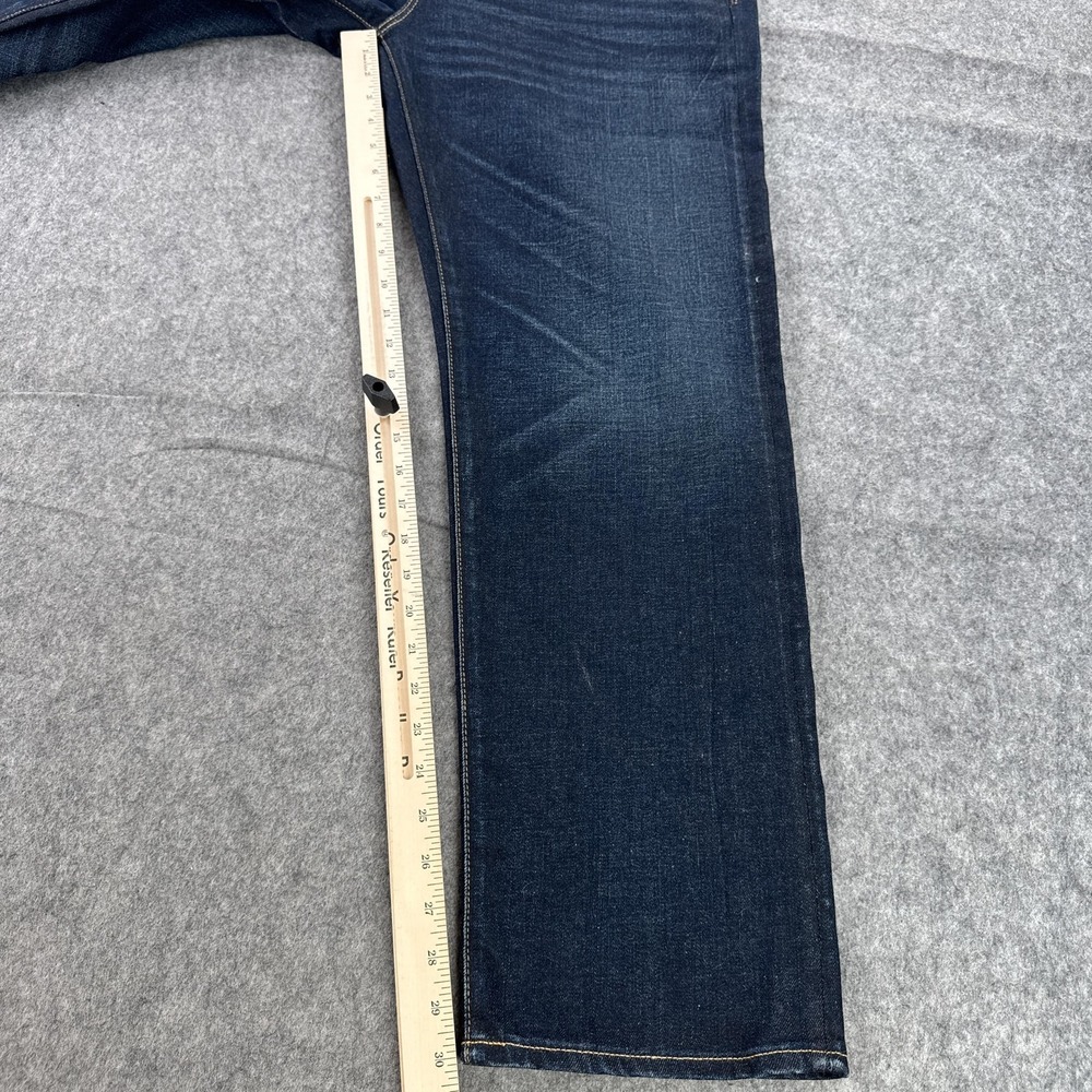 Flint And Tinder Jeans Mens 34x30 Blue Straight Fit Stretch Denim USA FT 064 - Picture 15 of 16
